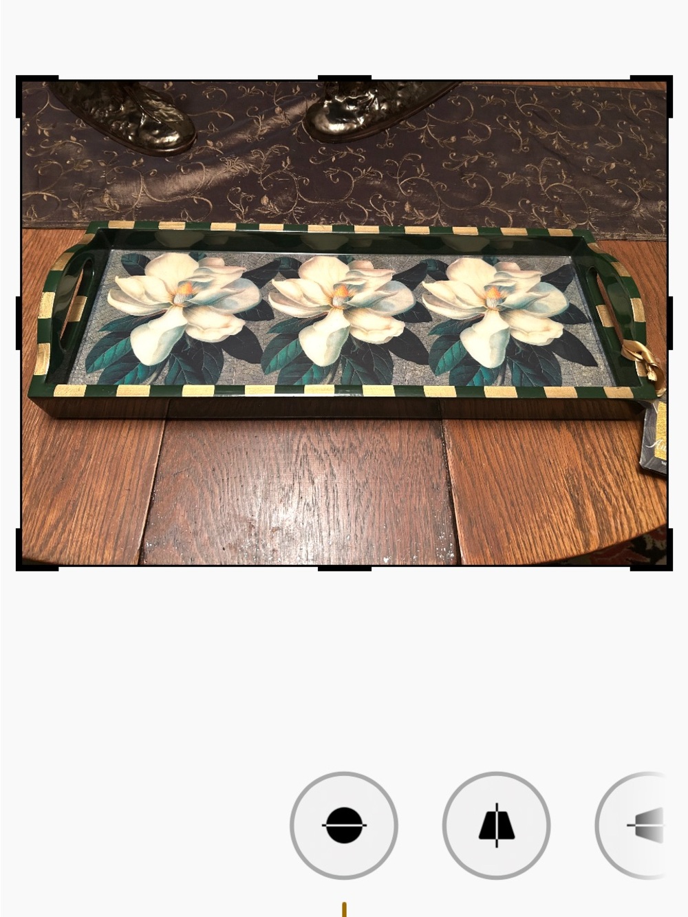 Annie Modica magnolia lacquer tray